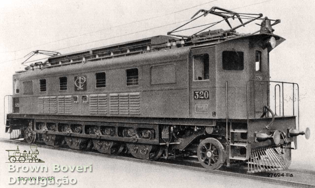 Locomotiva elétrica 1Do1 Brown-Boveri n° 320 da Cia. Paulista de Estradas de Ferro