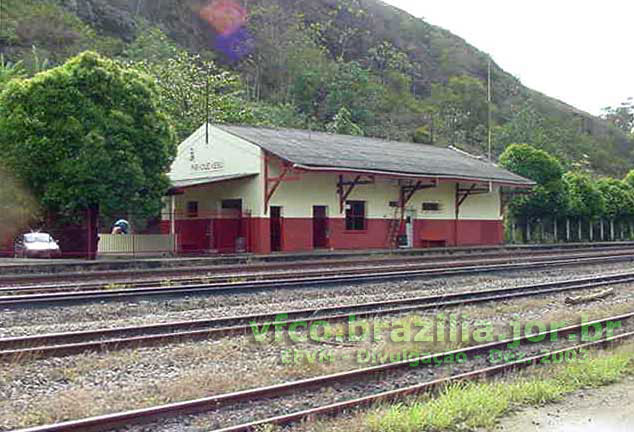 Piraqueaçu - Estação do Trem Vitória - Belo Horizonte, da Estrada de Ferro Vitória a Minas