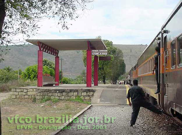 São Tomé do Rio Doce - Estação do Trem Vitória - Belo Horizonte, da Estrada de Ferro Vitória a Minas