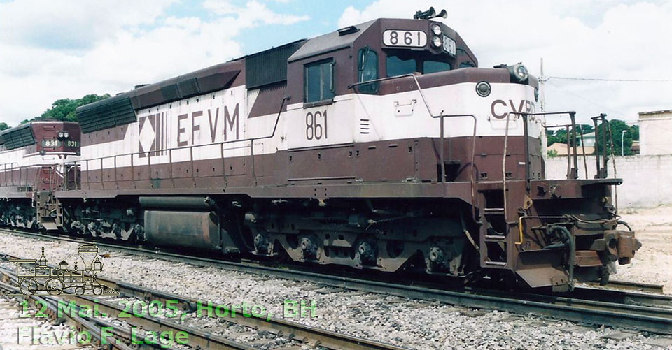 Locomotiva DDM45 nº 861 da EFVM - Estrada de Ferro Vitória a Minas