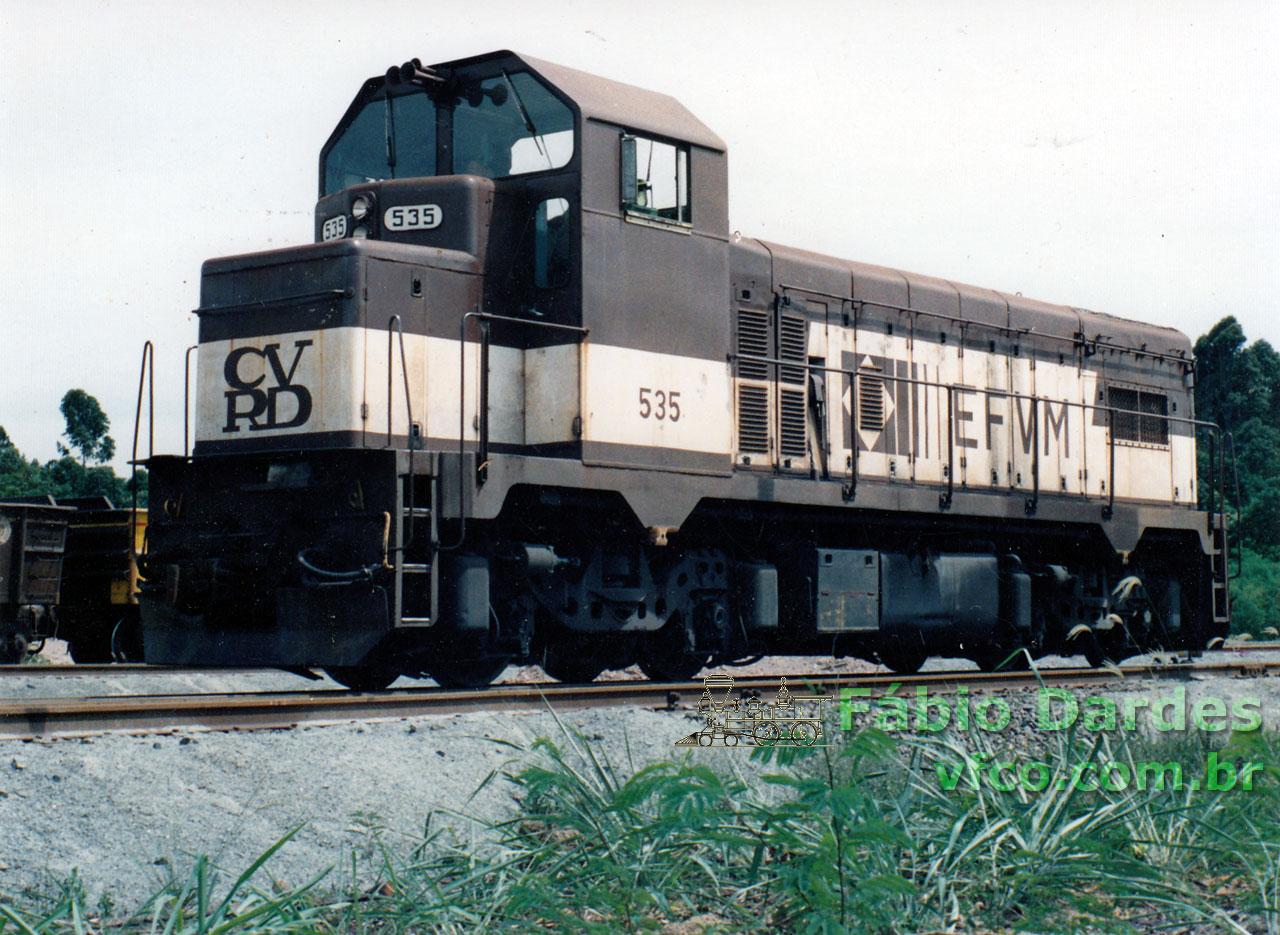 Locomotiva nº 535 da EFVM, apelidada de "Cabeçuda"