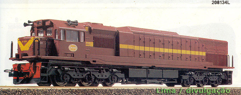 Ferreomodelo de locomotiva GT26 da Lima