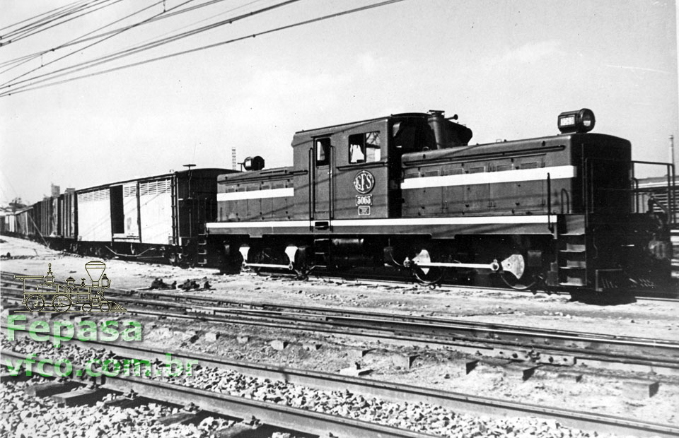 Locomotiva Krupp diesel-hidráulica, nº 3063 da antiga EFS - Estrada de Ferro Sorocabana