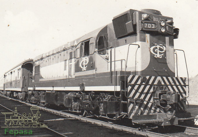 Locomotiva G12 nº 703 da CPEF - Cia. Paulista de Estradas de Ferro