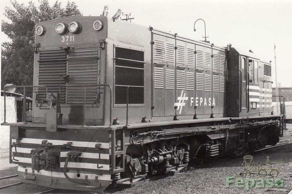 Locomotiva LEW DE-II-S nº 3701 a 3730 Fepasa - Ferrovias Paulistas