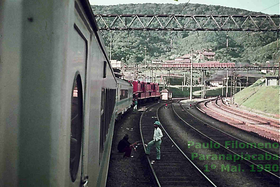 Trem Húngaro nos trilhos de Paranapiacaba
