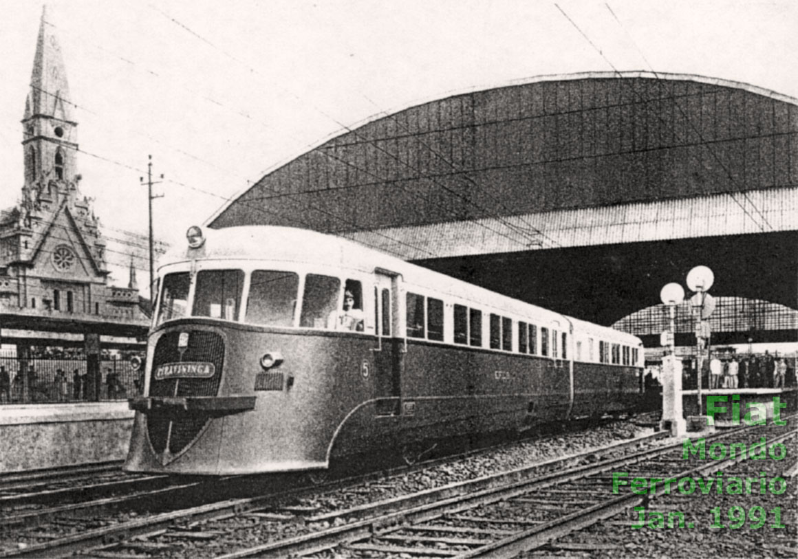 Trem-unidade ("litorina") Fiat da Estrada de Ferro Central do Brasil