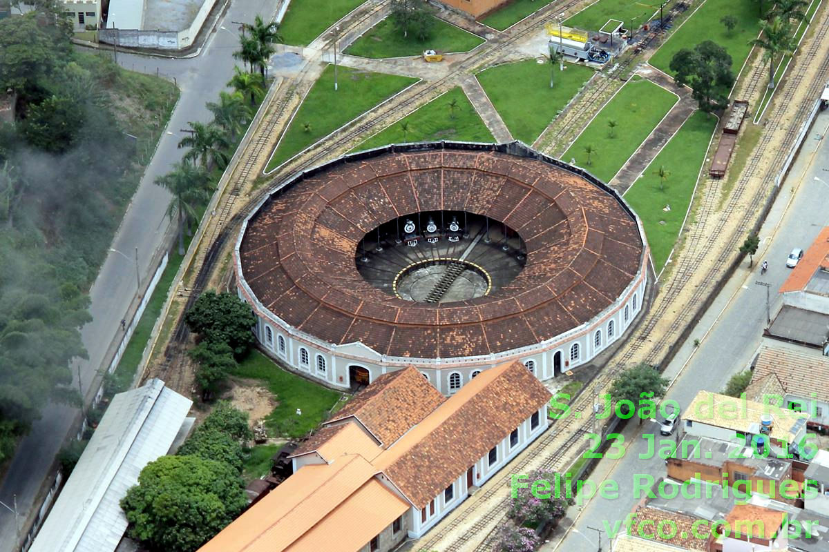 Vista aérea da Rotunda de São João del Rei