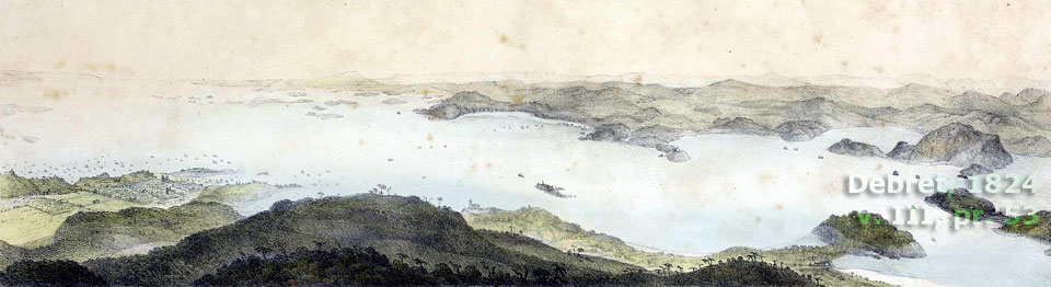 Rio de Janeiro visto do Corcovado em 1824 por Debret