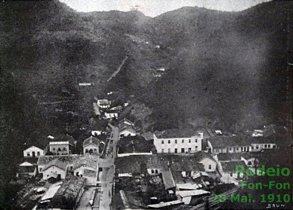 Vista geral da vila de Rodeio, na revista Fon-Fon, em 1910