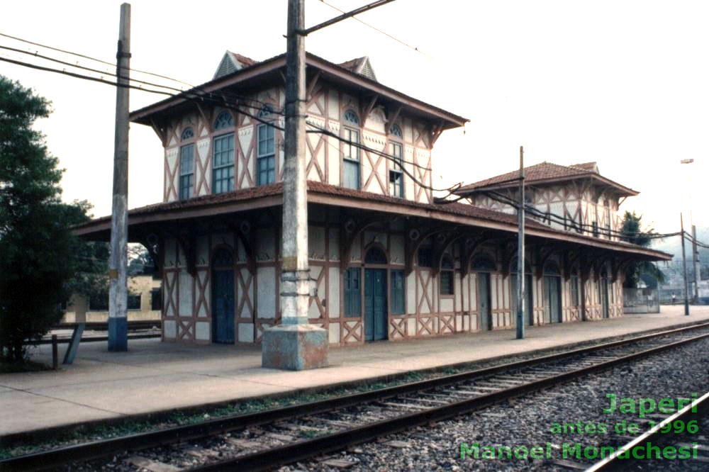 Prédio histórico da estação ferroviária de Japeri, antes da privatização