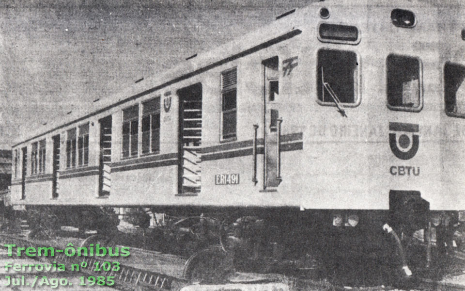 O “trem-ônibus” da CBTU em 1985