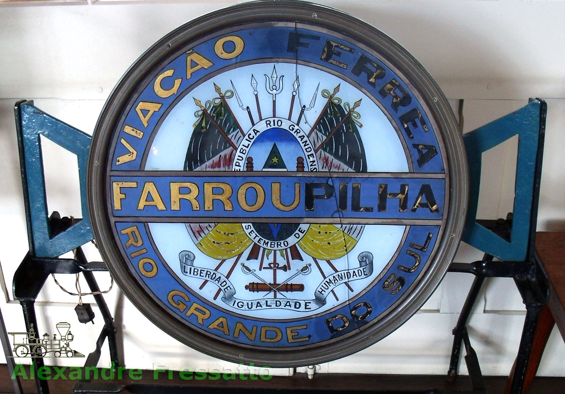 Farol Farroupilha conservado no Museu do Trem, São Leopoldo, RS