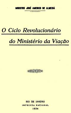 Página de rosto do livro - O ciclo revolucionário do Ministério da Viação