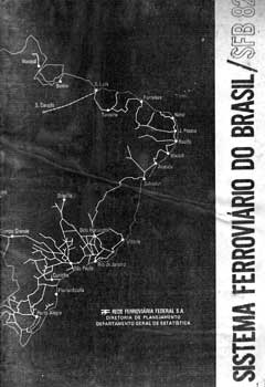 Capa da publicação "Sistema ferroviário do Brasil - 1982"