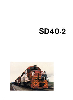 Capa do livro “SD40-2” - locomotiva e ferreomodelismo