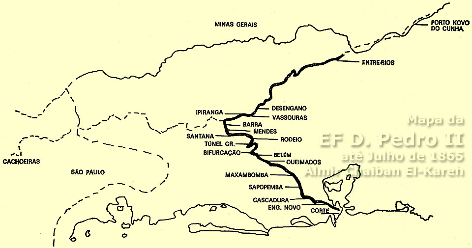 Avanço dos trilhos da Estrada de Ferro D. Pedro II no período de Cristiano Ottoni (1855-1865), abordado no livro de Almir El-Kareh