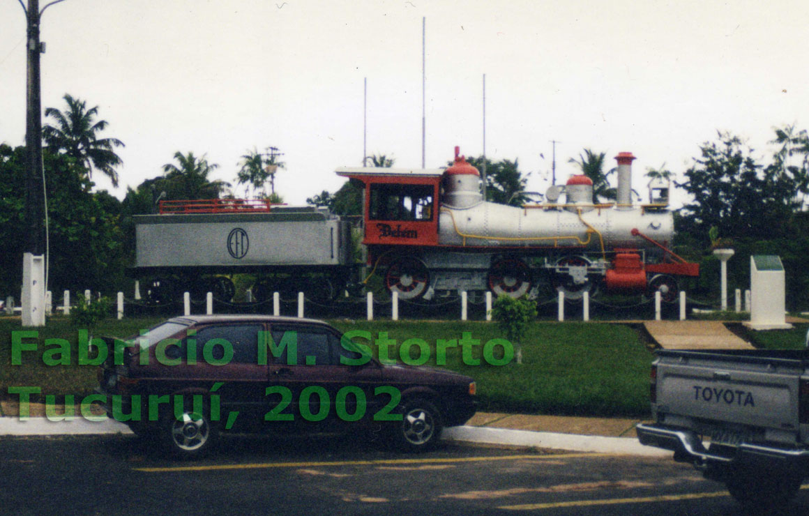 Locomotiva "Belém", exposta em Tucuruí em 2002
