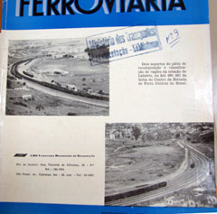 Anúncio da CBS - Companhia Brasileira de Sinalização, na capa da Revista Ferroviária de Setembro de 1969