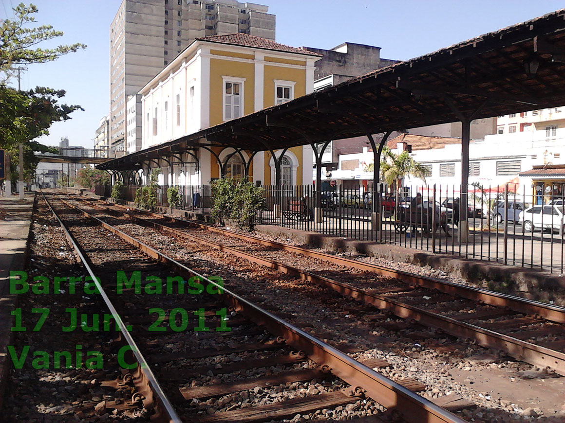 Esta&ccedil;&atilde;o ferrovi&aacute;ria de Barra Mansa, da antiga Estrada de Ferro Central do Brasil