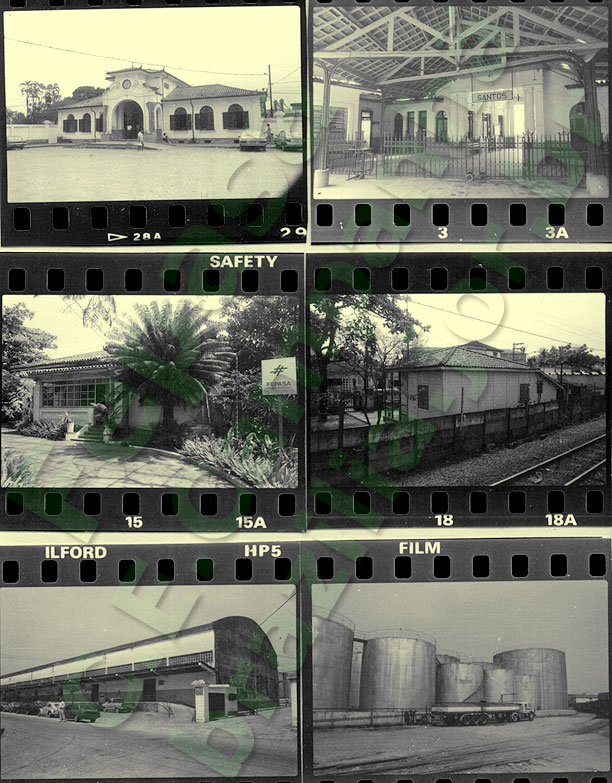 Fotogramas das imagens da estação ferroviária de Ana Costa no Relatório Fepasa 1986