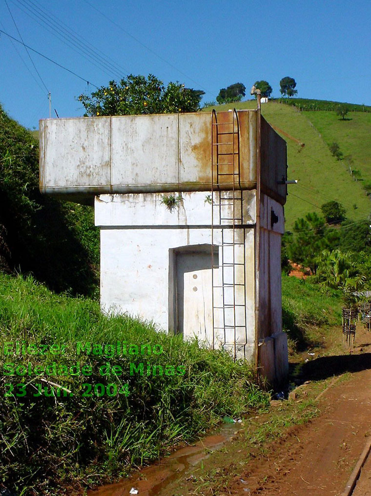 Caixa d'água da estação ferroviária de Soledade de Minas