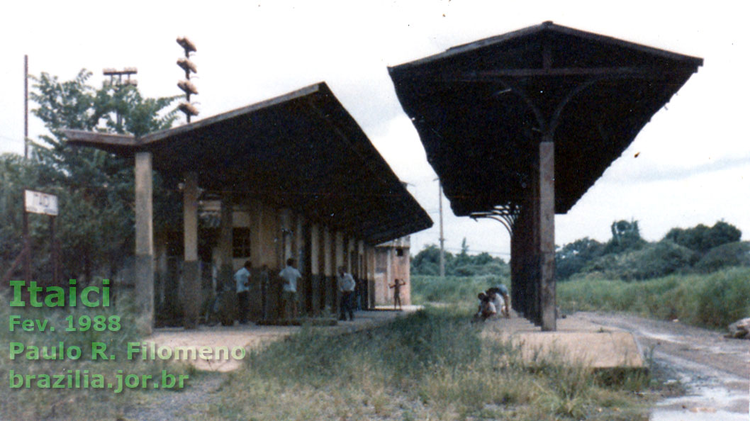 Estação ferroviária de Itaici, da antiga Cia. Ituana de Estradas de Ferro