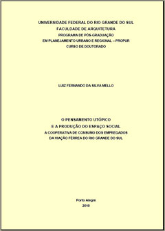 Página inicial da tese de doutorado de Luiz Fernando da Silva Mello