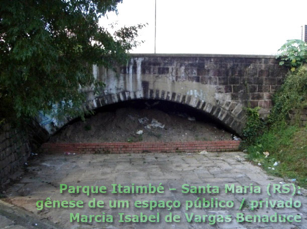 Antiga ponte ferroviária em pedra sobre o arroio Itaimbé, em Santa Maria (RS)