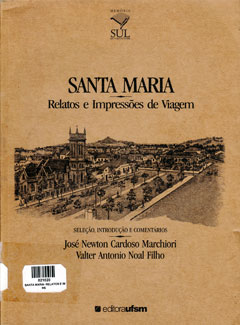 Capa do livro “Santa Maria. Relatos e impressões de viagem”