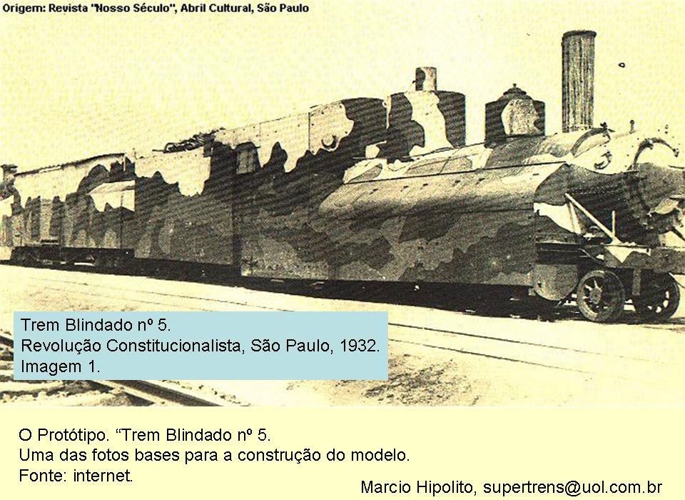 O Trem Blindado do levante paulista de 1932