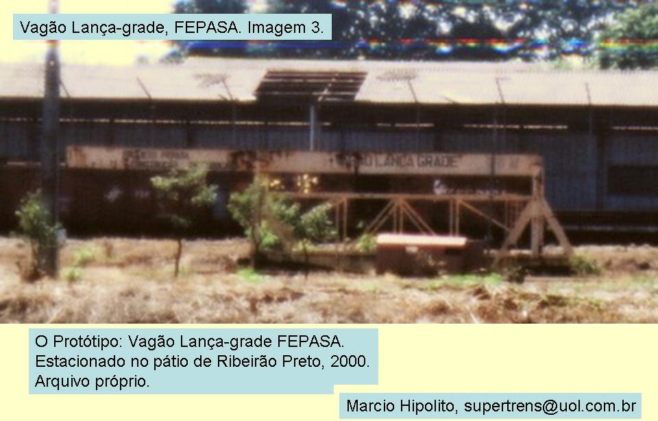 Foto do vagão da Fepasa - Ferrovias Paulistas
