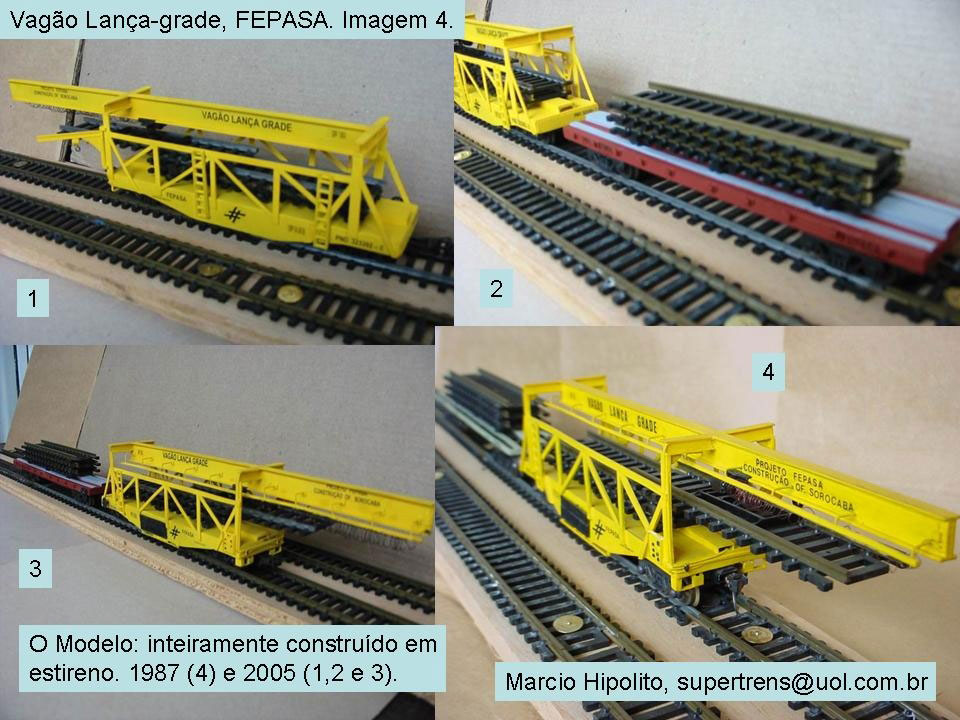 Ferreomodelo do vagão da Fepasa - Ferrovias Paulistas