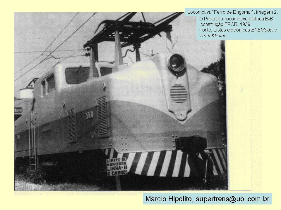 Foto da locomotiva, dos arquivos do Preserve - Programa de Preservação Ferroviária