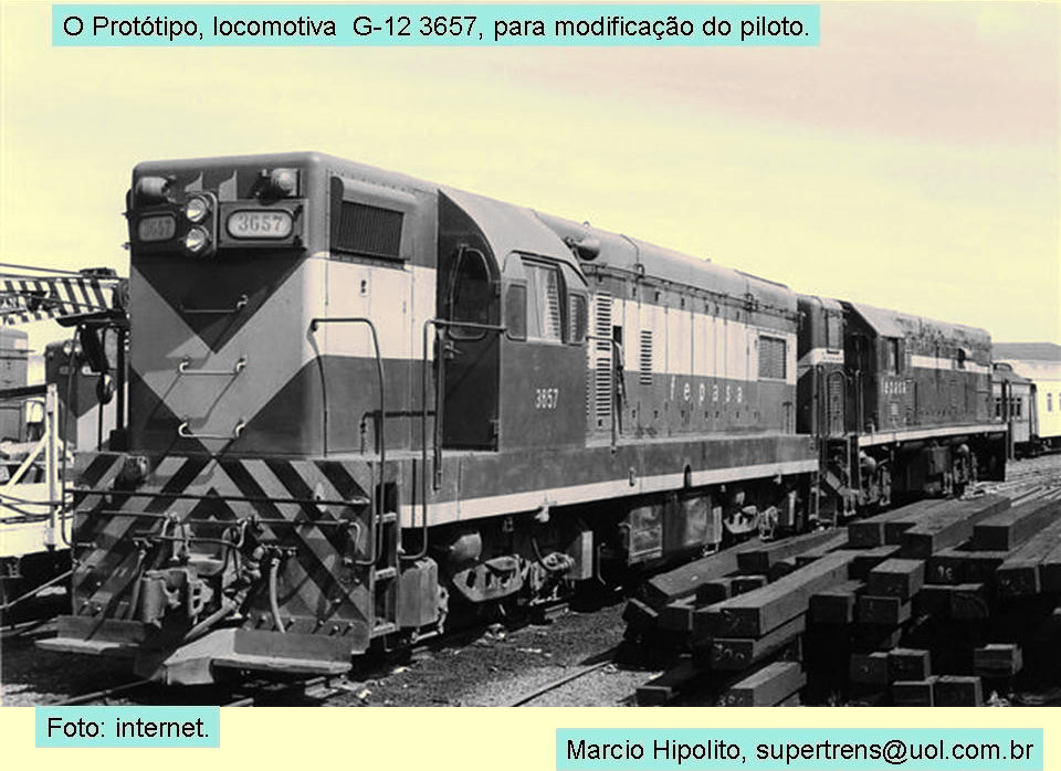 Locomotiva G12 da Cia. Paulista de Estradas de Ferro - CPEF, apelidada "Cabeça de Saúva"
