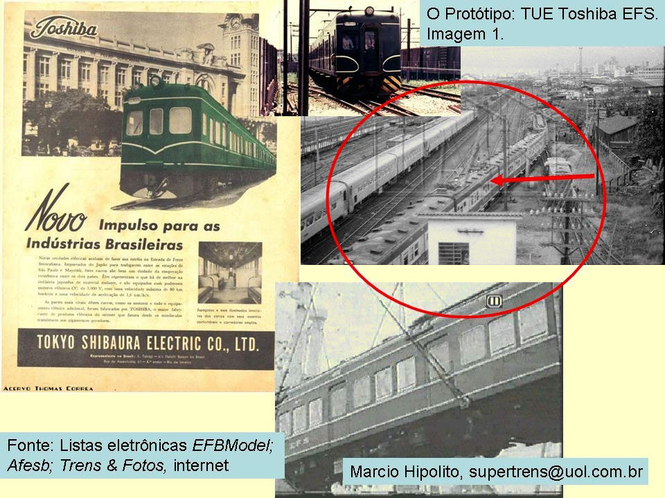 Fotos e informações sobre o trem Toshiba da Estrada de Ferro Sorocabana