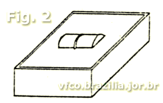 Figura 2 - Coloque a peça até a metade na borracha de silicone