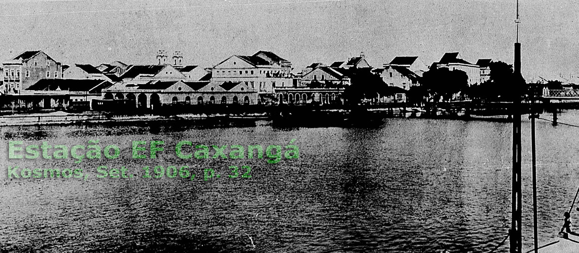 Estação da Estrada de Ferro Caxangá, Recife, 1906
