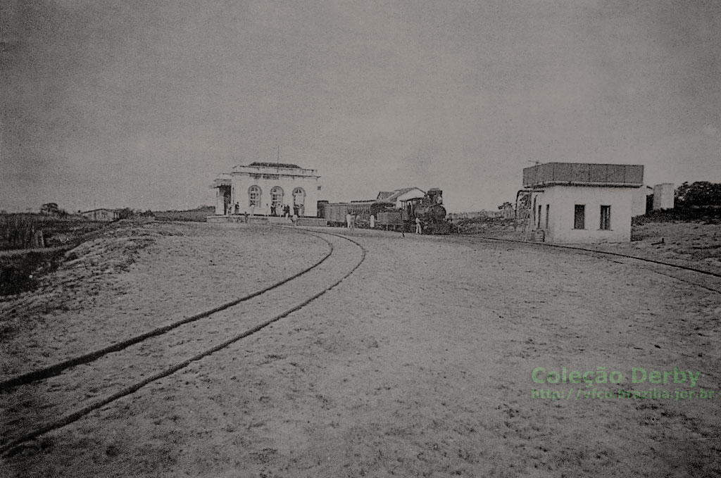 Estação de Aramari, da Estrada de Ferro da Bahia ao São Francisco, em 1905