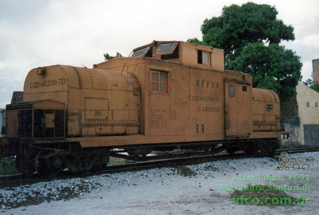 Vagão caboose do trem de amônia da SR-7 RFFSA