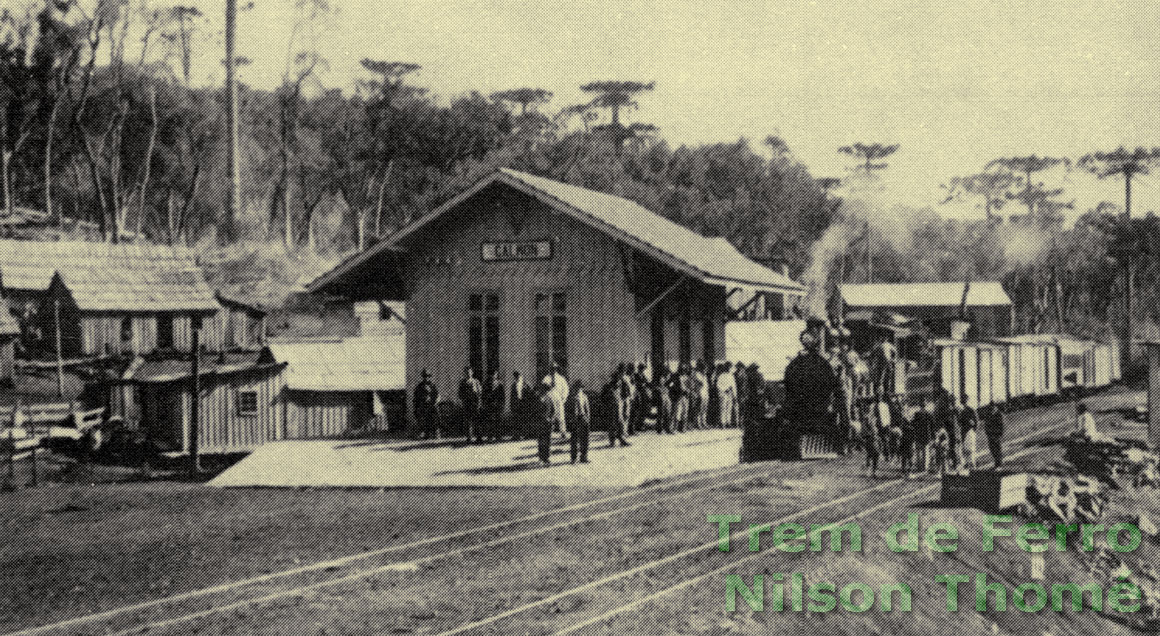 Estação de Calmon, da Estrada de Ferro São Paulo - Rio Grande