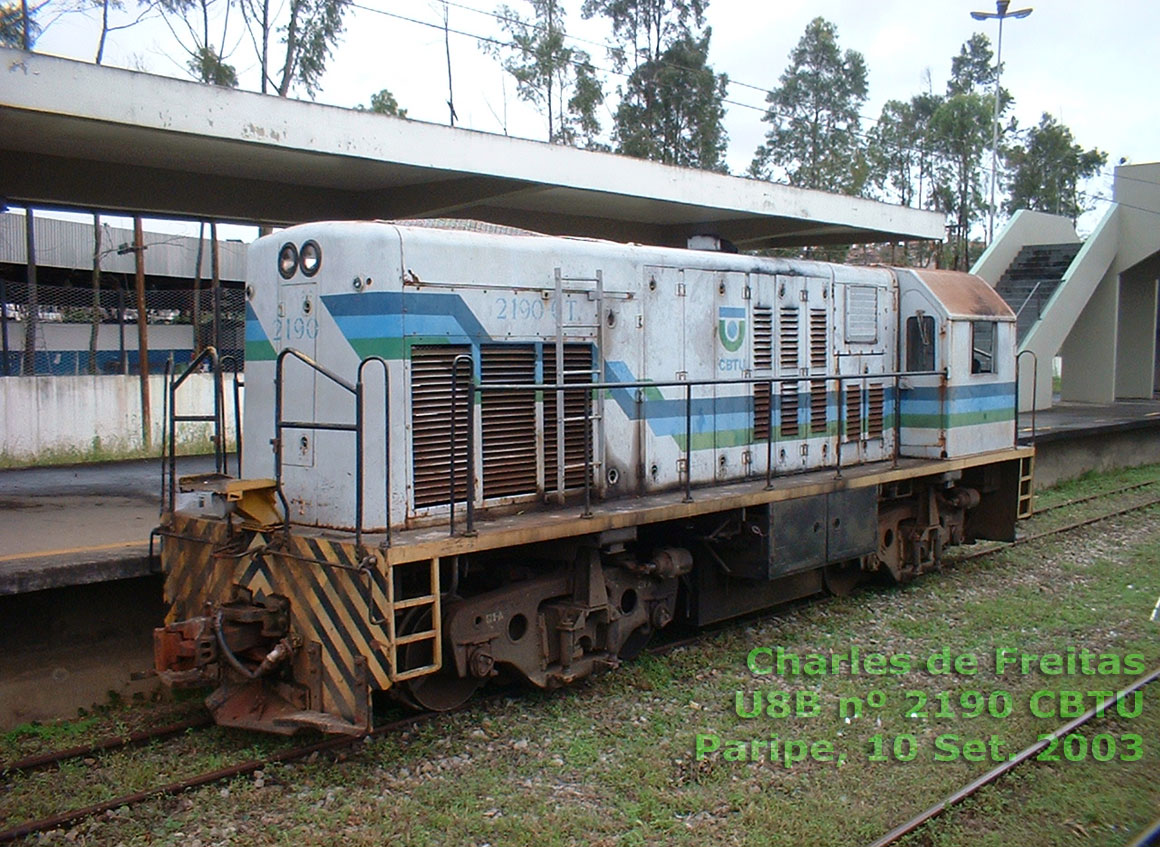 Locomotiva U8B n. 2190 da CBTU em Salvador