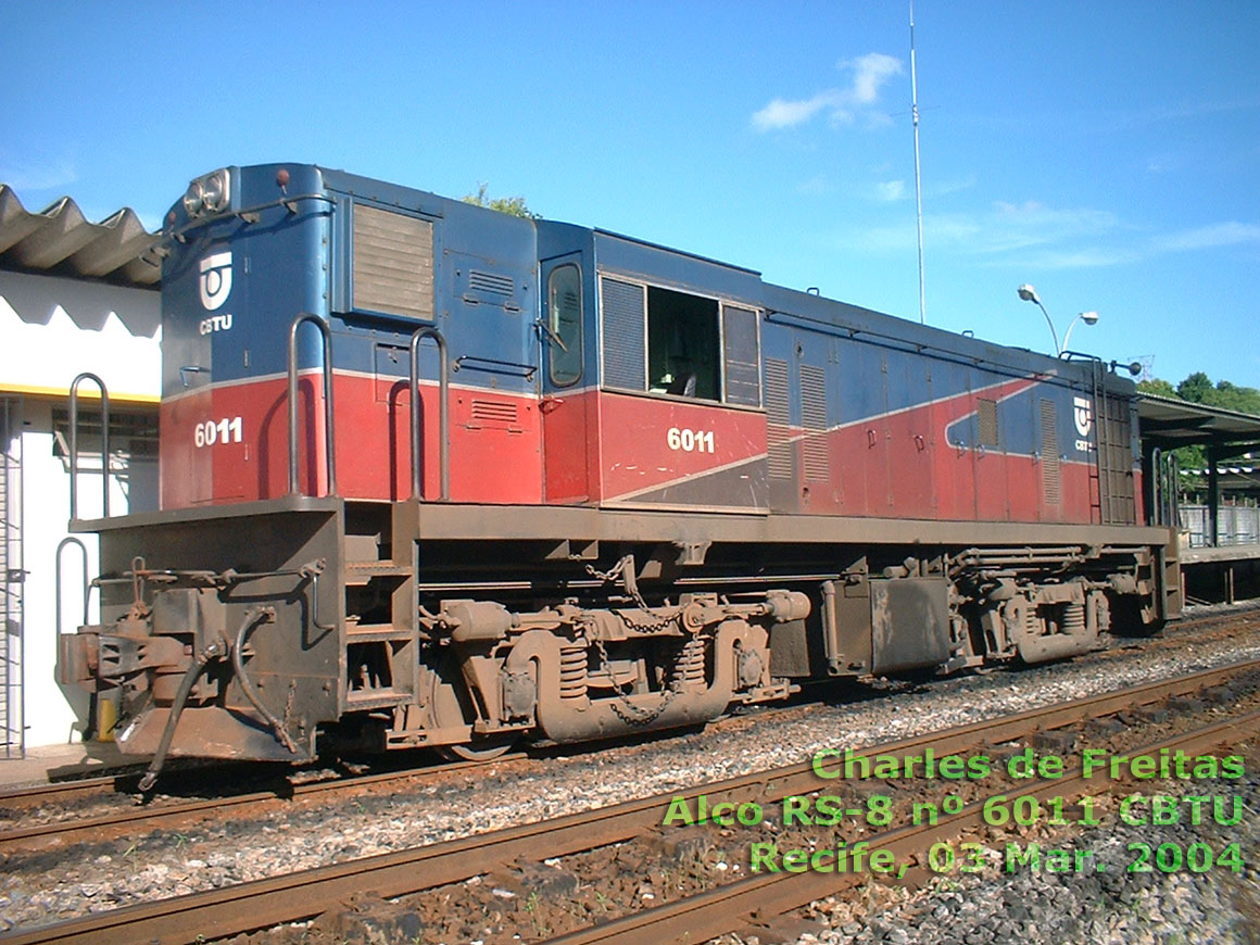 Locomotiva Alco RS8 nº 6011 da CBTU Recife