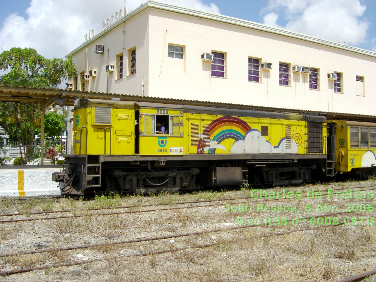 Locomotiva Alco RS8 nº 6008 CBTU João Pessoa