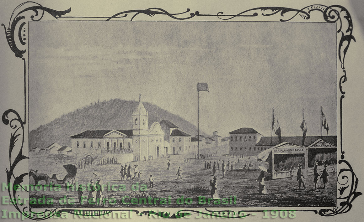 Igreja de Sant'Ana, desapropriada para constru&ccedil;&atilde;o da primeira esta&ccedil;&atilde;o da Estrada de Ferro de D. Pedro II