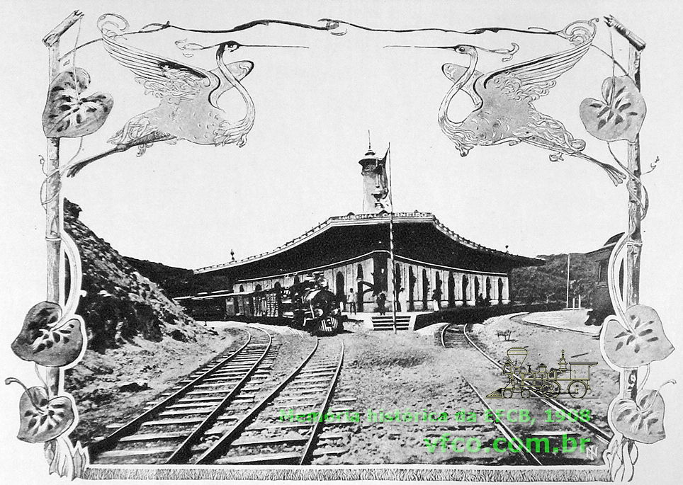 Estação General Carneiro na "Memória histórica da Estrada de Ferro Central do Brasil" (1908)