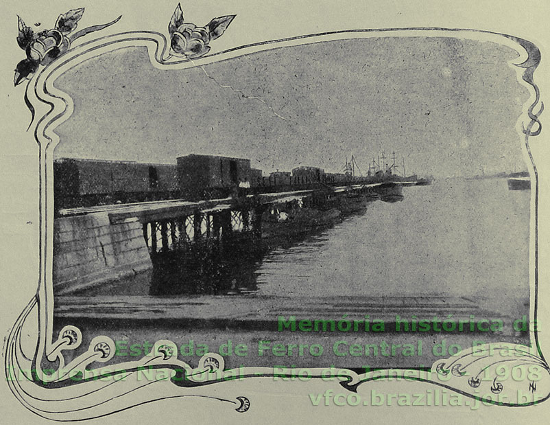 Ponte da estação ferroviária da Marítima, da Estrada de Ferro D. Pedro II