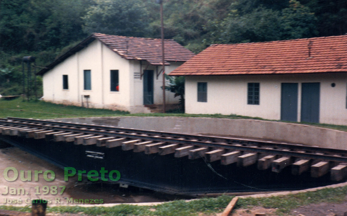 Antigo girador de locomotivas do pátio ferroviário de Ouro Preto