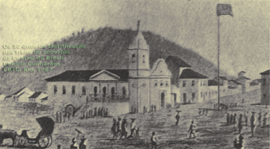 Igreja de Santana, construída em 1735, demolida para a construção da estação do Campo da Estrada de Ferro D. Pedro II 