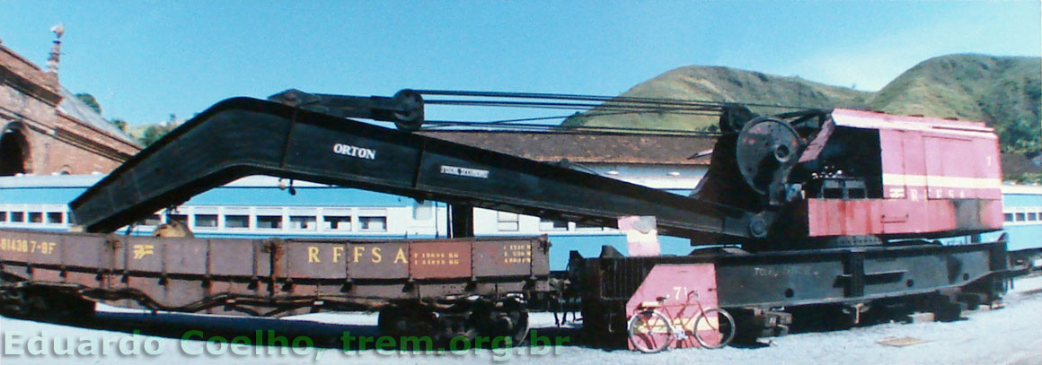 Guindaste ferroviário Orton para 200 toneladas da antiga EFCB - Central do Brasil